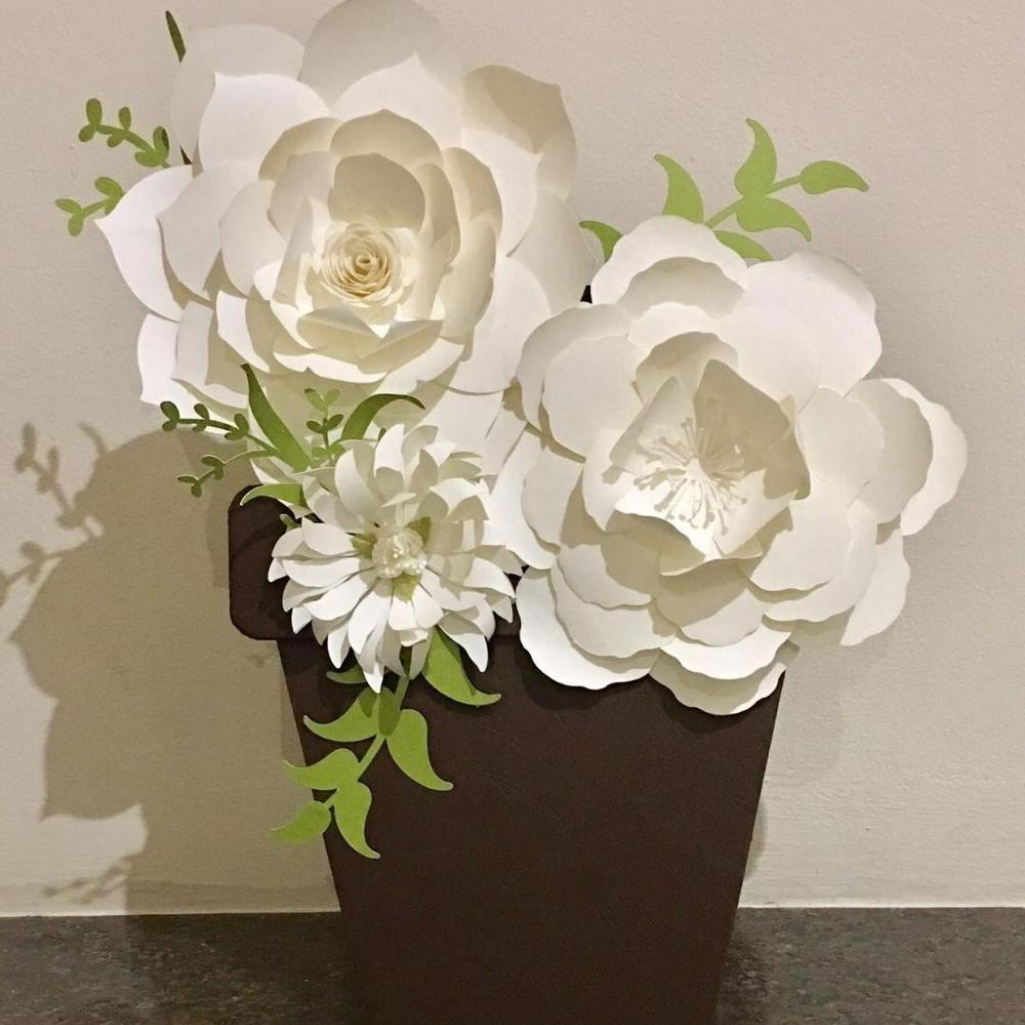 Aprende a hacer flores de papel Gigantes con un plotter de corte