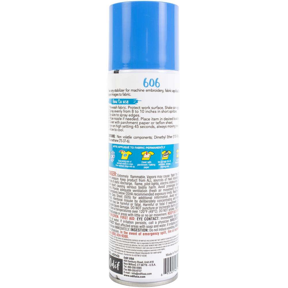 606 Spray & Fix Fusible Adhesive / Adhesivo Térmico para Telas