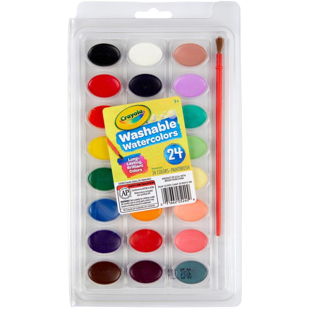 Washable Watercolors / 24 Colores de Acuarela Lavable Acuarela Crayola