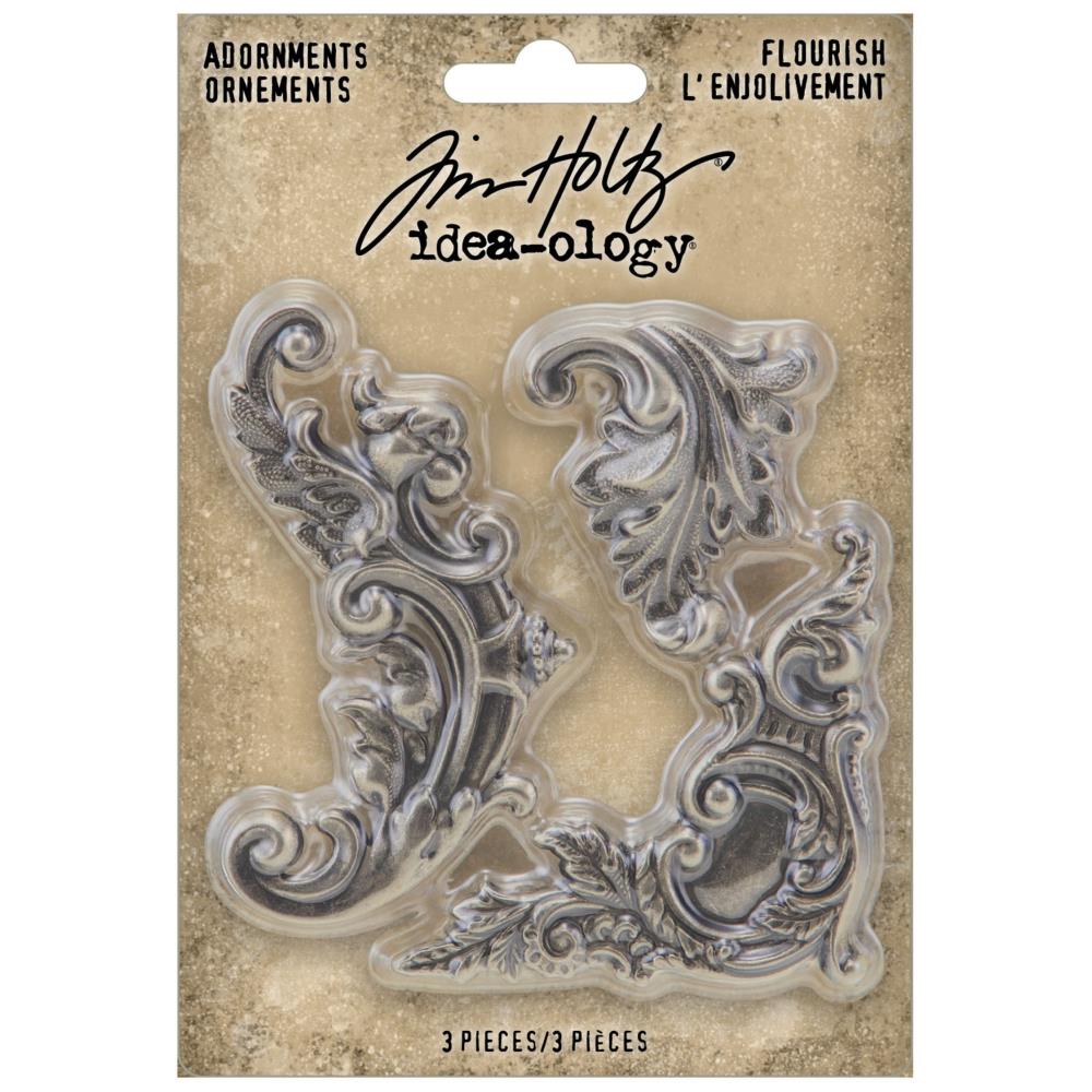 Metal Adornments Flourish / Adornos de Metal Adornos / Embellishments Tim Holtz - Advantus