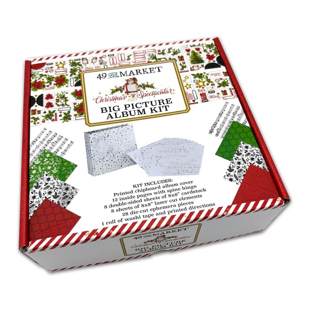 Christmas Spectacular Big Picture Album Kit / Kit para Armar Álbum Completo 8&quot; Navideño Albumes 49 and Market