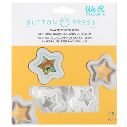 Button Press Star Shaker Refill Pack 15 Pk / Paquete de Recarga para Shakers de Estrella Accesorios We R Memory Keepers