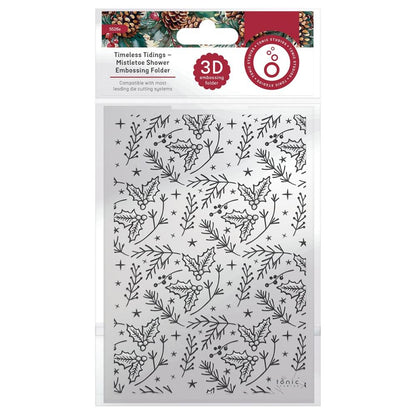 Mistletoe Embossing Folder 3D / Folder de Muérdagos Folders de Grabado Tonic Studios