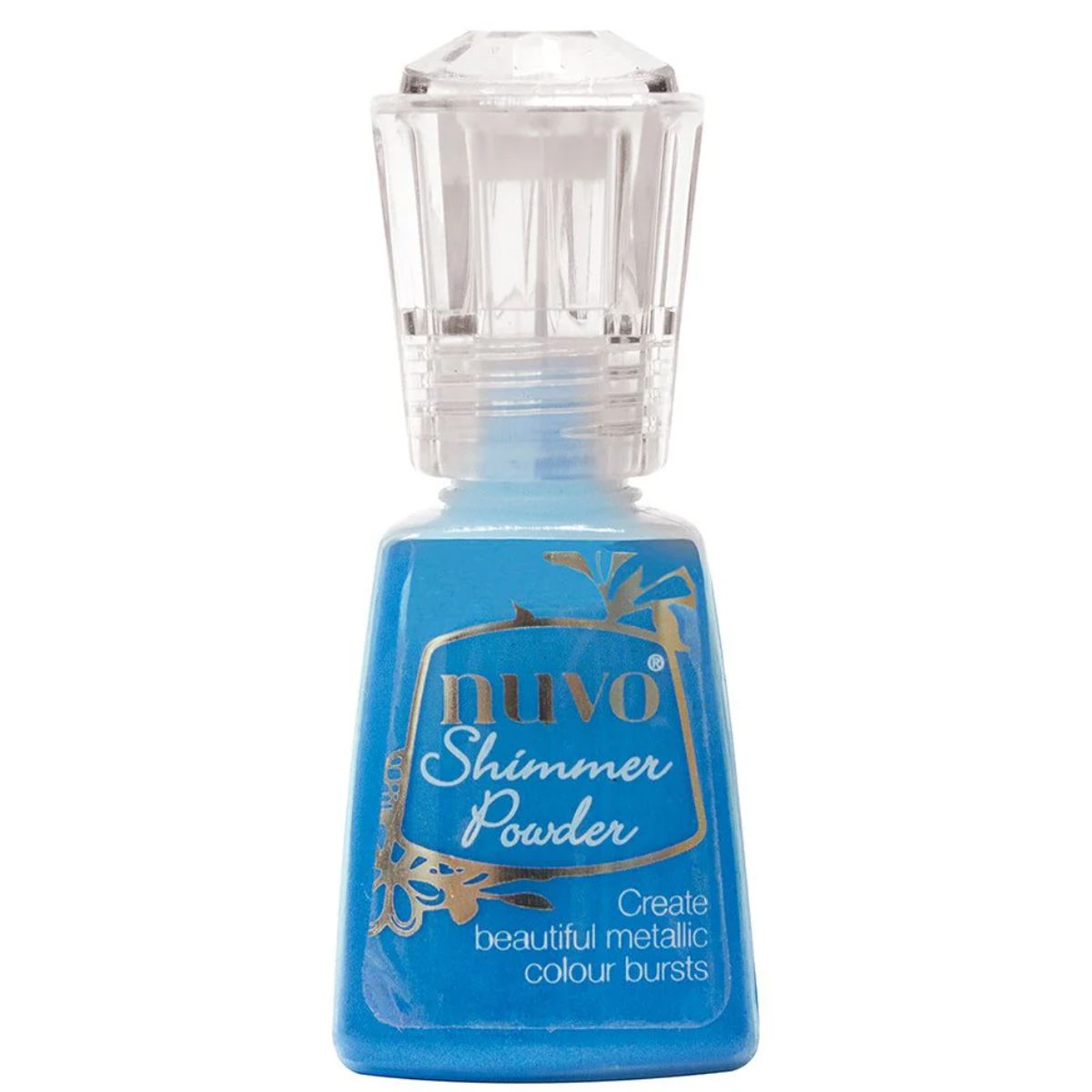 Shimmer Powder Blue Blitz  / Polvo Colorante con Brillitos Azul Pintura Nuvo