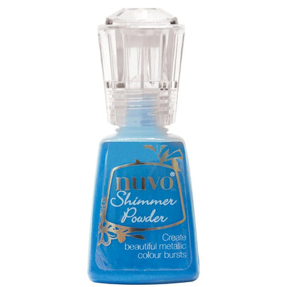 Shimmer Powder Blue Blitz  / Polvo Colorante con Brillitos Azul Pintura Nuvo