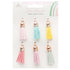 Rainbow Avenue Tassels / 6 Borlas con Charms Adornos / Embellishments American Crafts