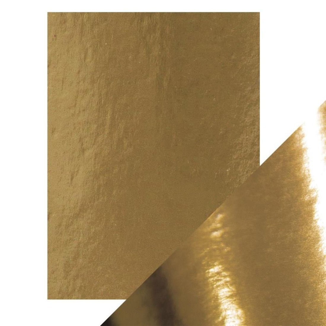 Satin Mirror Cardstock High Harvest Gold / 5 Hojas Cartulina Satinada Espejo Cosecha Dorada PAPEL Tonic Studios