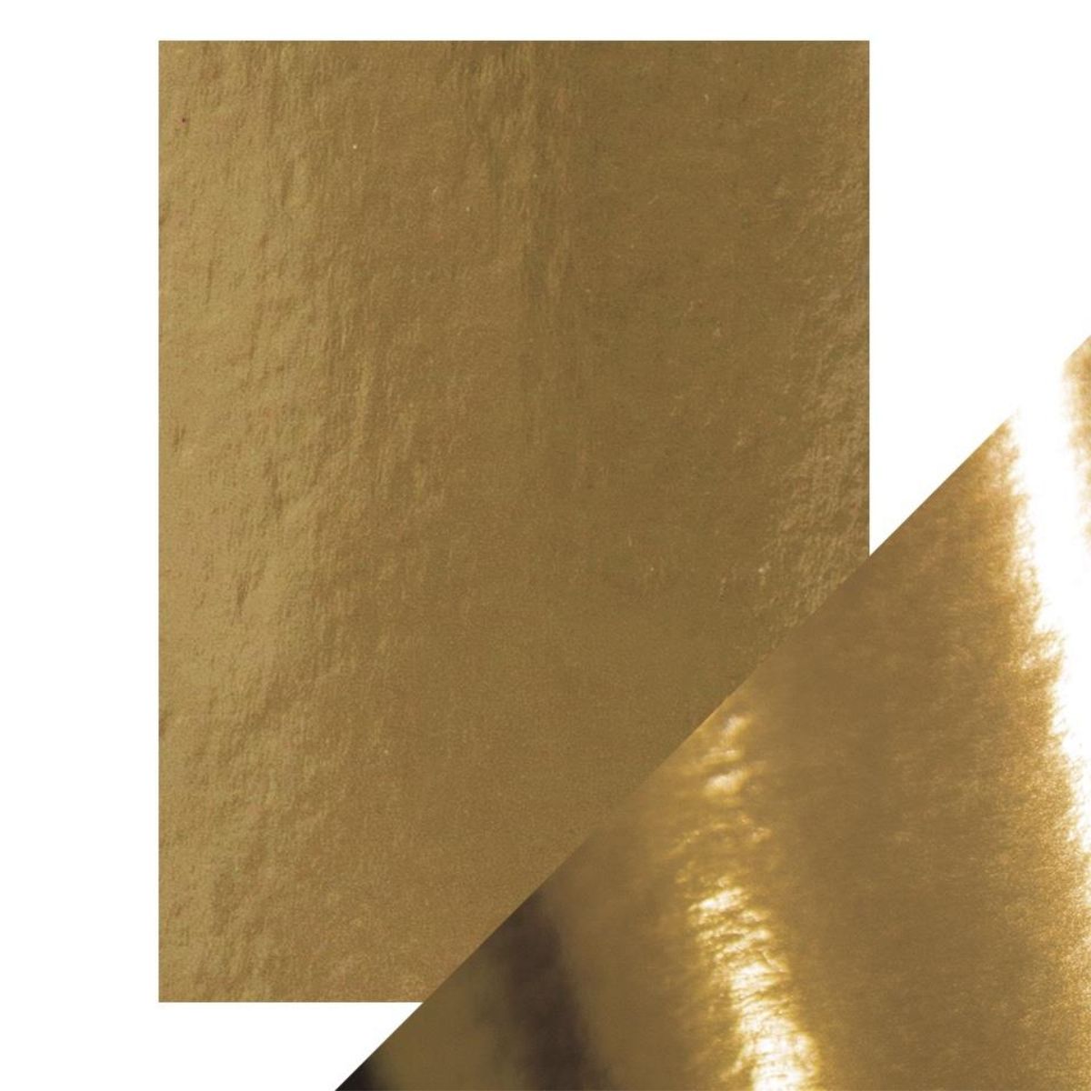 Satin Mirror Cardstock High Harvest Gold / 5 Hojas Cartulina Satinada Espejo Cosecha Dorada PAPEL Tonic Studios