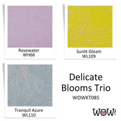 Delicate Blooms Embossing Powder Set / Set Polvos de Embossing Alex Syberia Polvos de Embossing Wow!