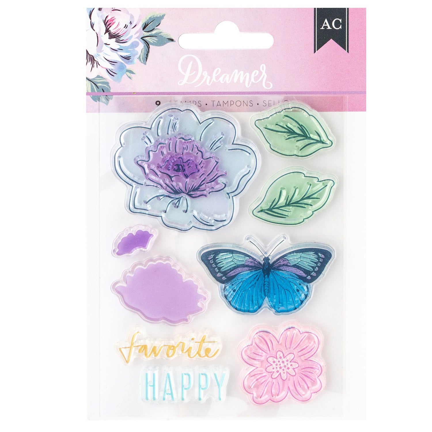 Dreamer Clear Stamps / Sellos Transparentes Sellos American Crafts