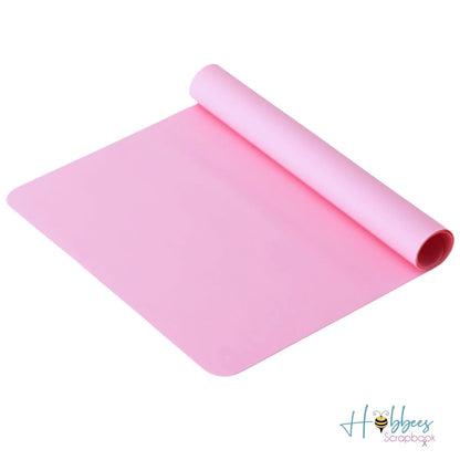 Tapete Protector de Silicon Antiadherente Rosa Herramientas Hobbees