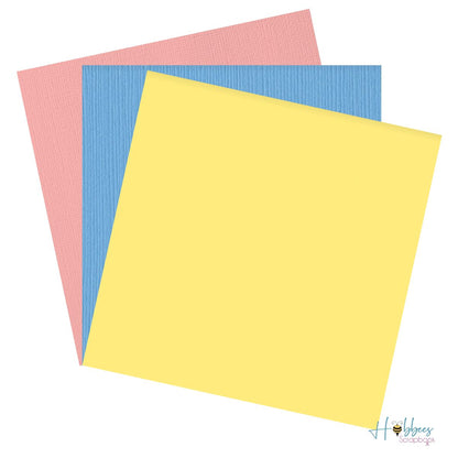 6 Cardstock Sheets 12&quot; / 6  Hojas de Cartulina en Colores Vibrantes Papel American Crafts