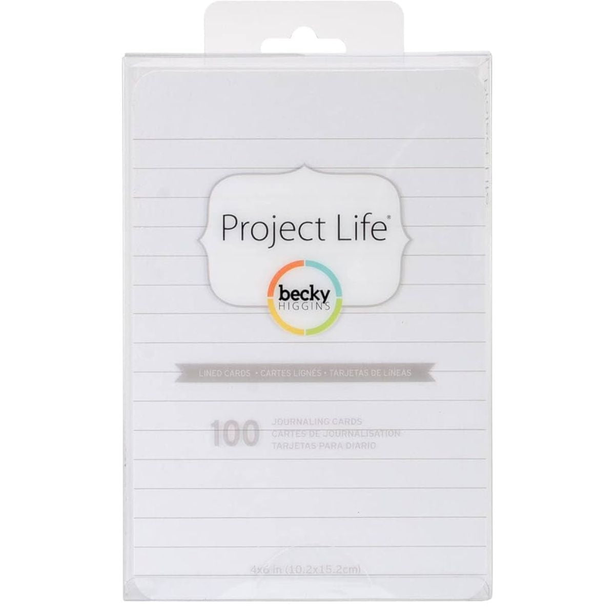 Lined Journaling Cards  / 100 Hojas Rayadas para Diario Encuadernacion Project Life