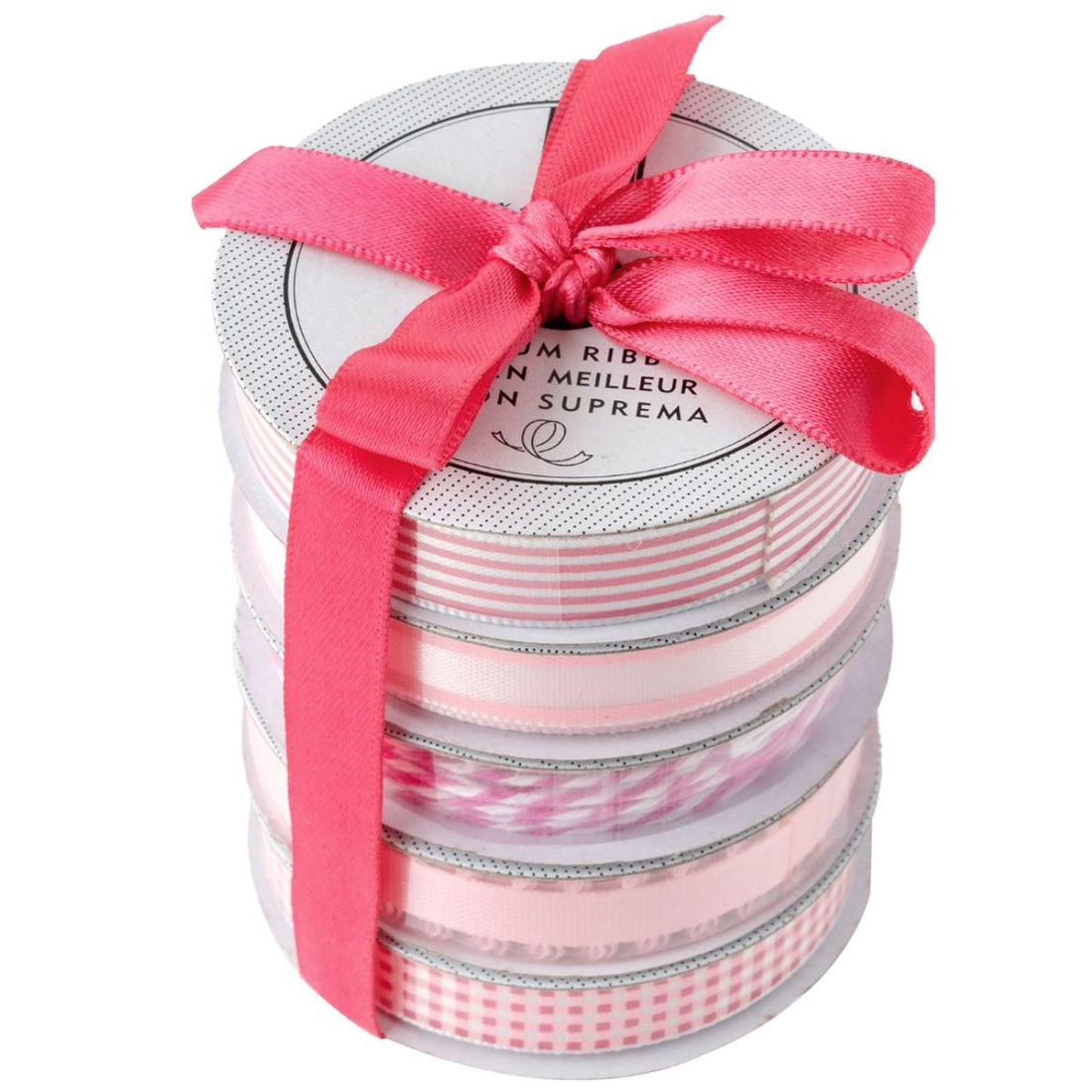 Pink Premium Ribbon / Paquete de Listones Rosas Listones e Hilos American Crafts