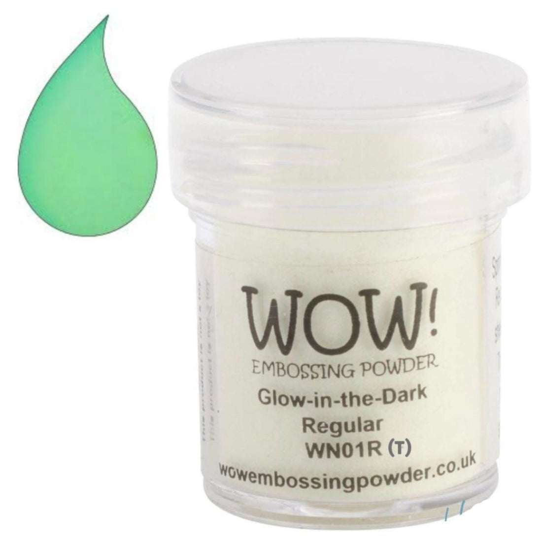 Glow-In-The-Dark Embossing Powder / Polvo de Embossing Brilla en la Obscuridad Polvos de Embossing Wow!