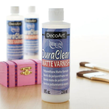 DuraClear Matte Varnish 236ml / Barniz Mate de Poliuretano Vitral DecoArt