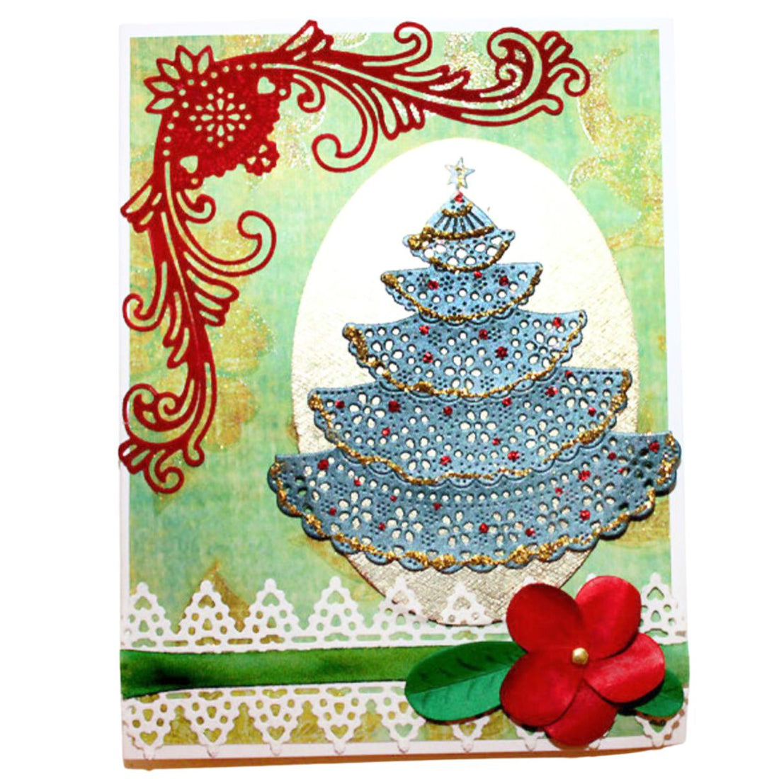 O Tannenbaum X-Mas Tree Die / Suaje de Corte de árbol de Navidad Exótico Dados de Corte / Suajes / Troqueles Cheery Lynn Designs