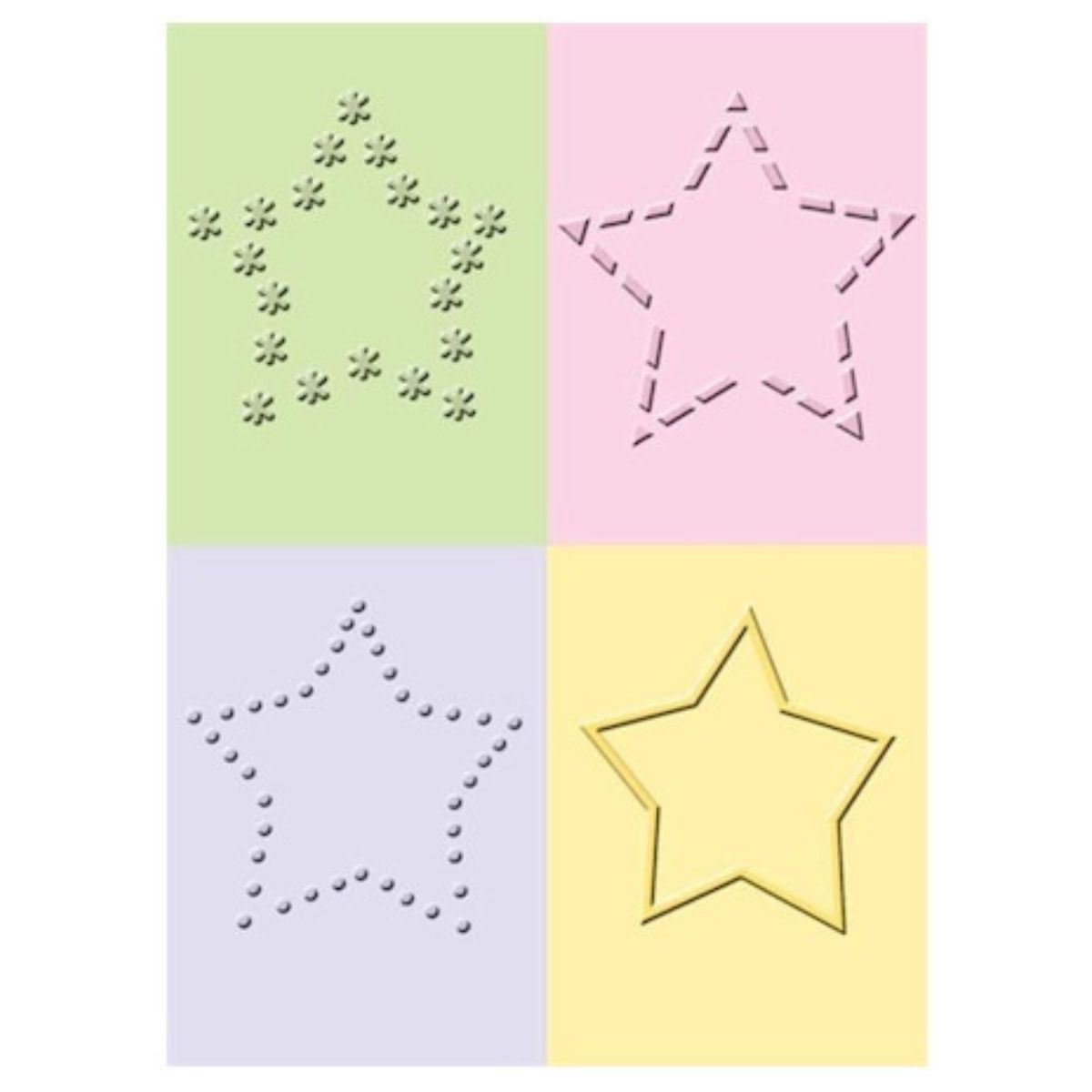 Folder de Grabado / Embossing Folder Decorative Stars Folders de Grabado Cuttlebug