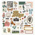 Forever Fields Large Foam Stickers / 52 Stickers de Foam Stickers American Crafts