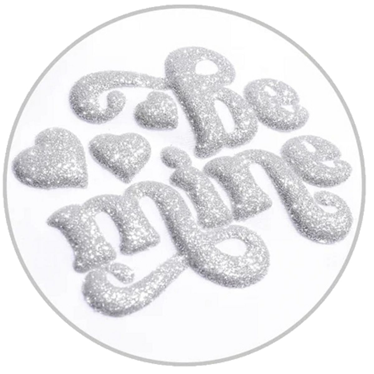 Silver Glitter Puff Heat Transfer Vinyl / Vinil Termoadhesivo Inflable Plata Viniles Teckwrap