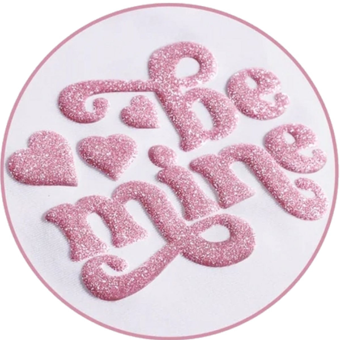 Icy Pink Glitter Puff Heat Transfer Vinyl / Vinil Termoadhesivo Inflable Rosado Viniles Teckwrap