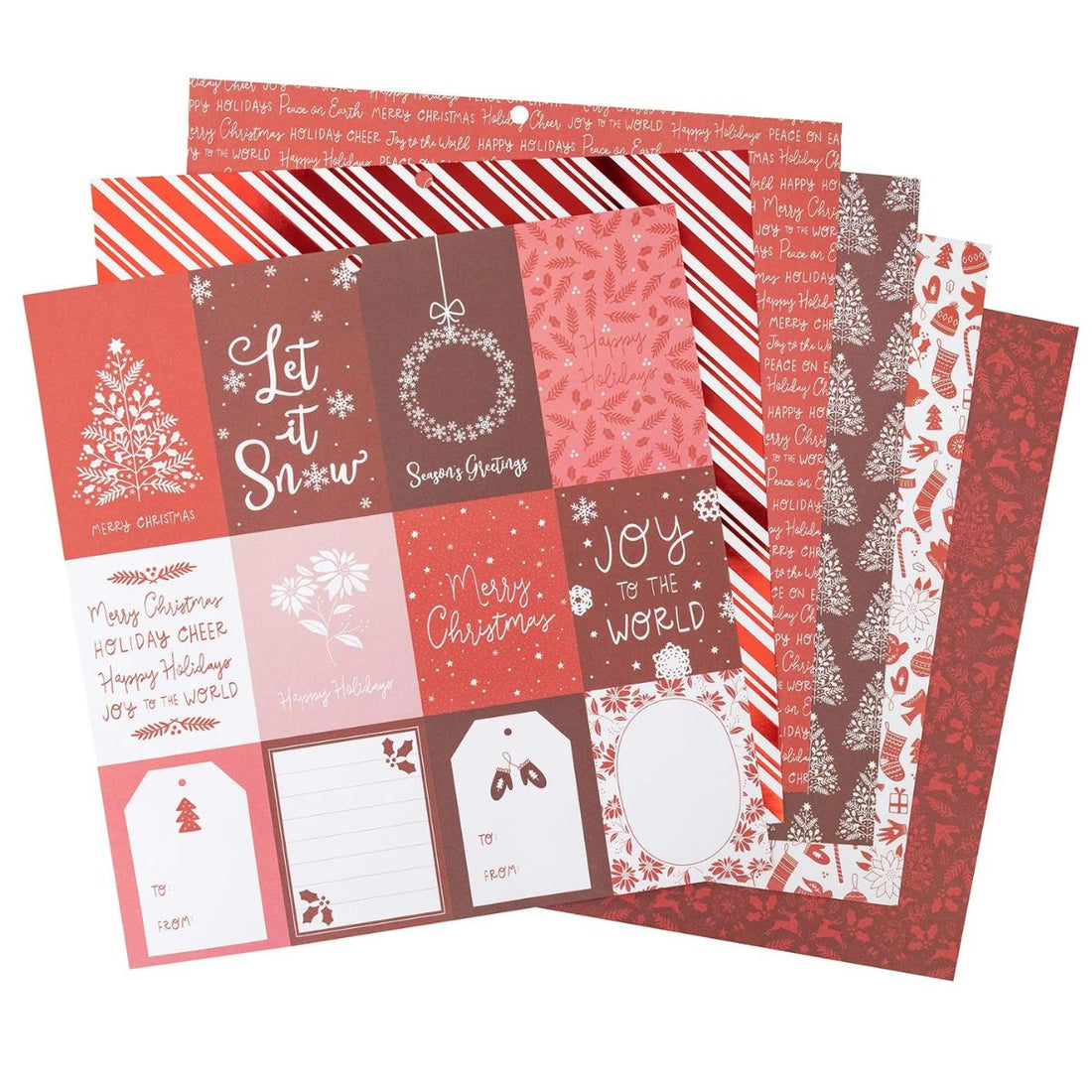 Holiday Cheer 12&quot; / Block de Papel Navideño Papel DCWV