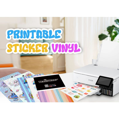 Printable Sticker Vinyl Beginner Pack / Paquete Inicial de Vinil Imprimible 30 Hojas Viniles Teckwrap