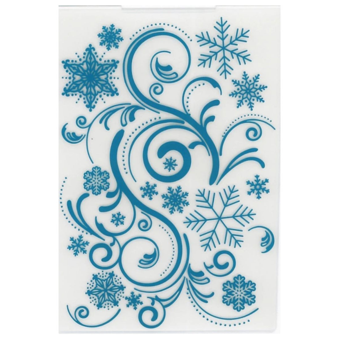 Flourishing Flakes Embossing Folder / Folder de Grabado de Copos de Nieve Folders de Grabado Crafter&