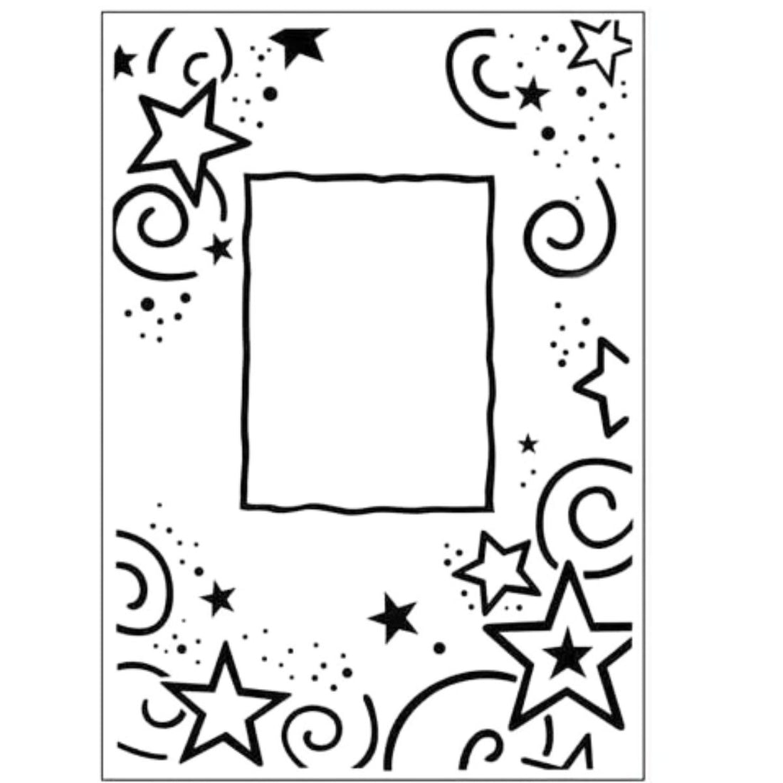 Embossing Stars Border  / Folder de Grabado Marco con Estrellas Folders de Grabado Darice