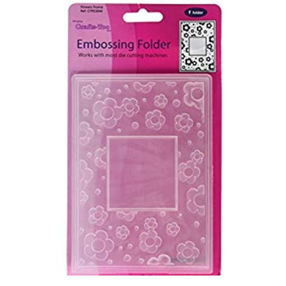 Flowers Frame Embossing Folder / Folder de Grabado de Marco con Flores Folders de Grabado Nellie Snellen