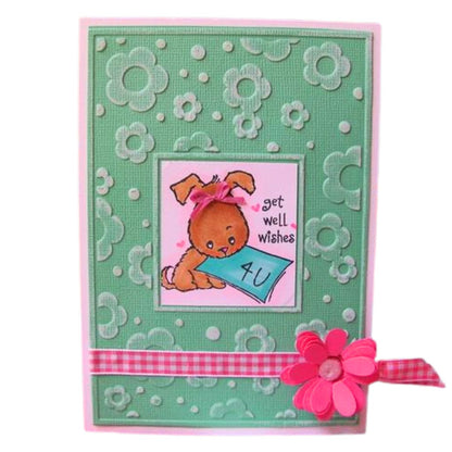 Flowers Frame Embossing Folder / Folder de Grabado de Marco con Flores Folders de Grabado Nellie Snellen