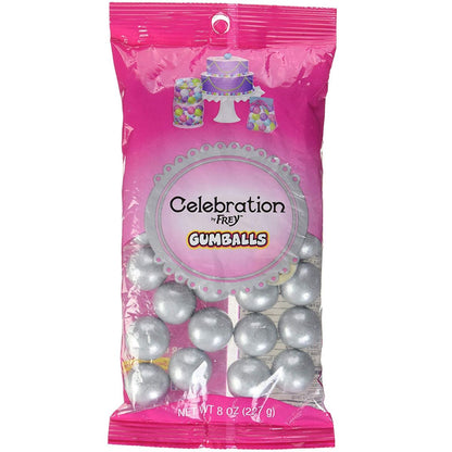 Silver Gumballs Celebration / Goma de Mascar Plateadas Dulces Decorativos Sweet Works