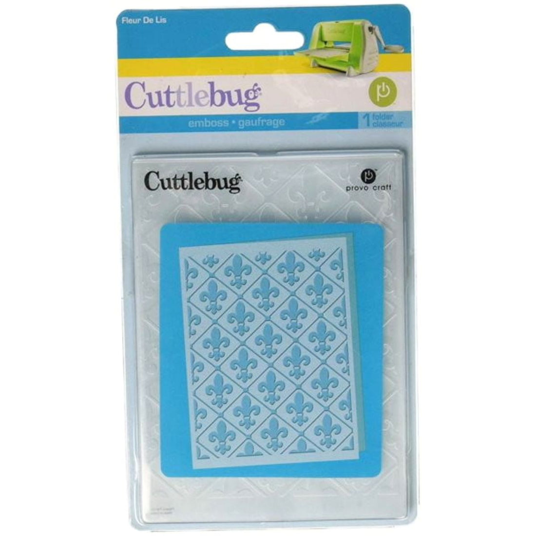 Folder de Grabado / Embossing Folder Fleur de Lis Folders de Grabado Cuttlebug