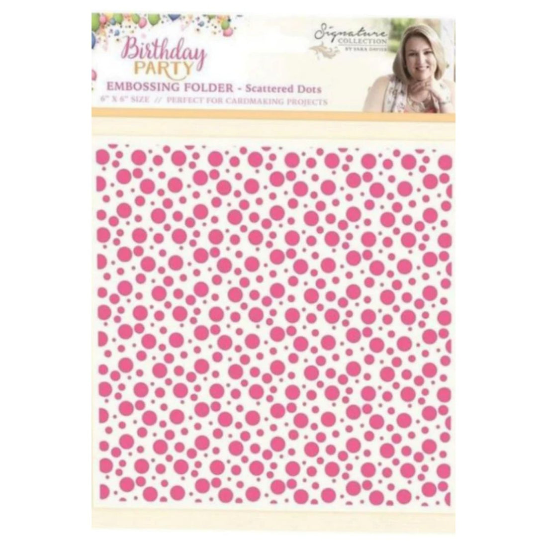 Scattered Dots Embossing  / Folder de Grabado de Puntitos Folders de Grabado Crafter&