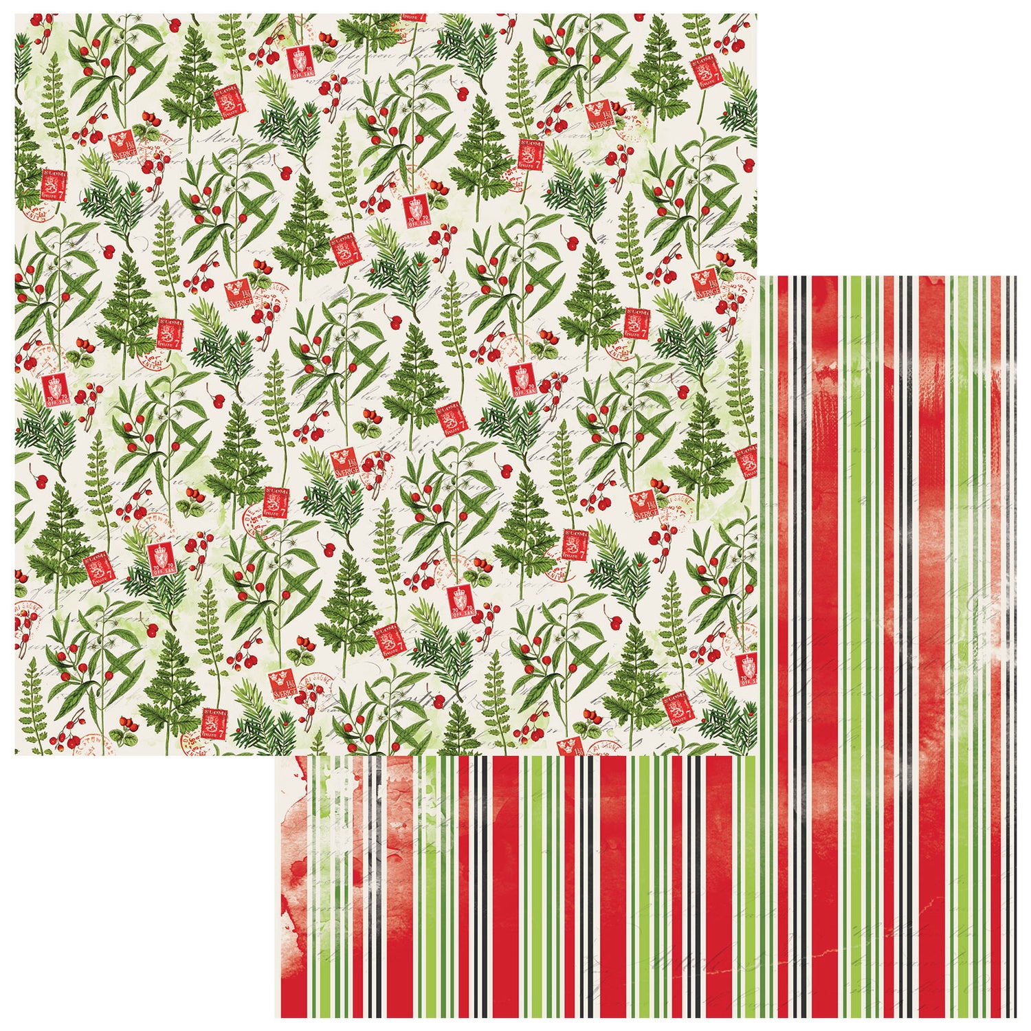 Christmas Spectacular Cardstock 12&quot; / Block de Cartulina Navideña Doble Cara Papel 49 and Market