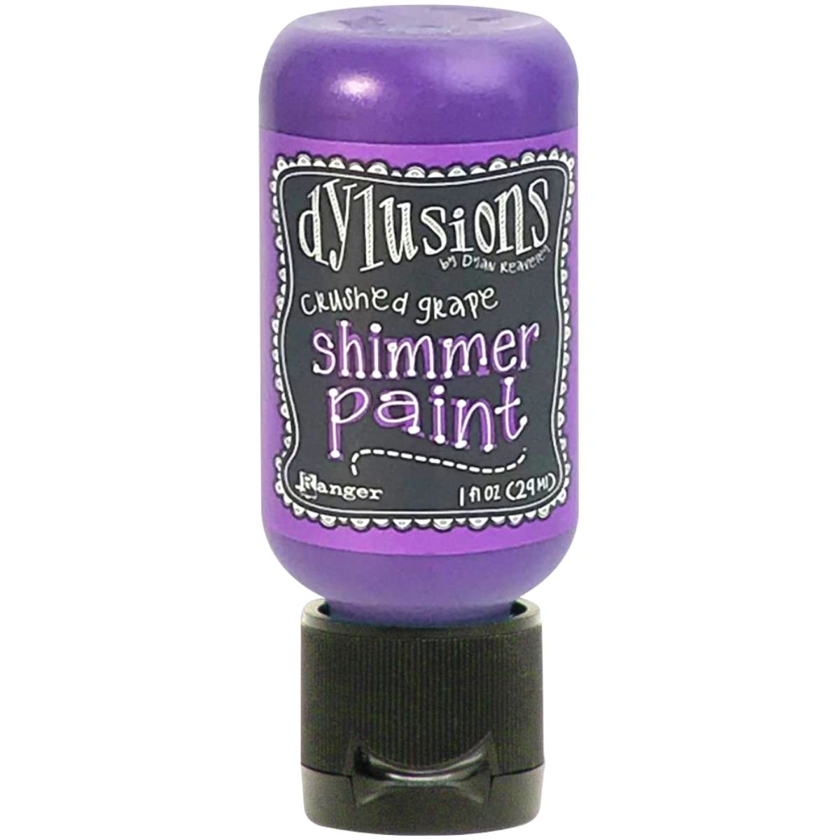 Dylusions Crushed Grape Shimmer Paint / Pintura Acrílica Metálica Color Uva Pintura Ranger