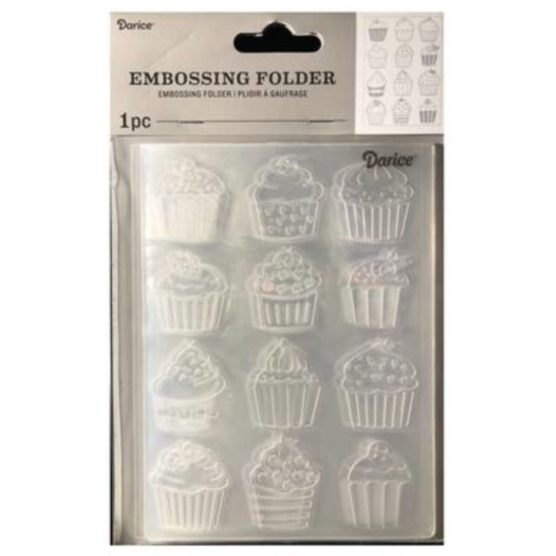 Embossing Folder Cupcake / Folder de Grabado Cupcake