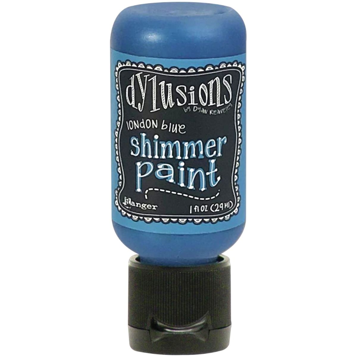 Dylusions London Blue Shimmer Paint / Pintura Acrílica Metálica Color Azul Pintura Ranger