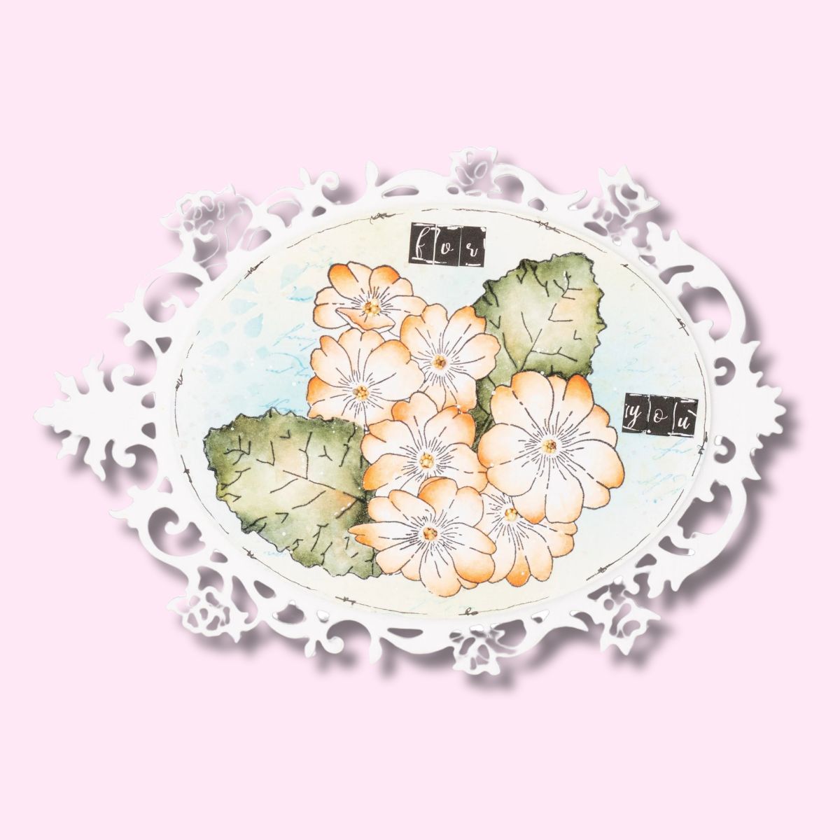 Primrose Elements Clear Acrylic Stamps / Sellos de Polímero Flores Sellos Studio Light