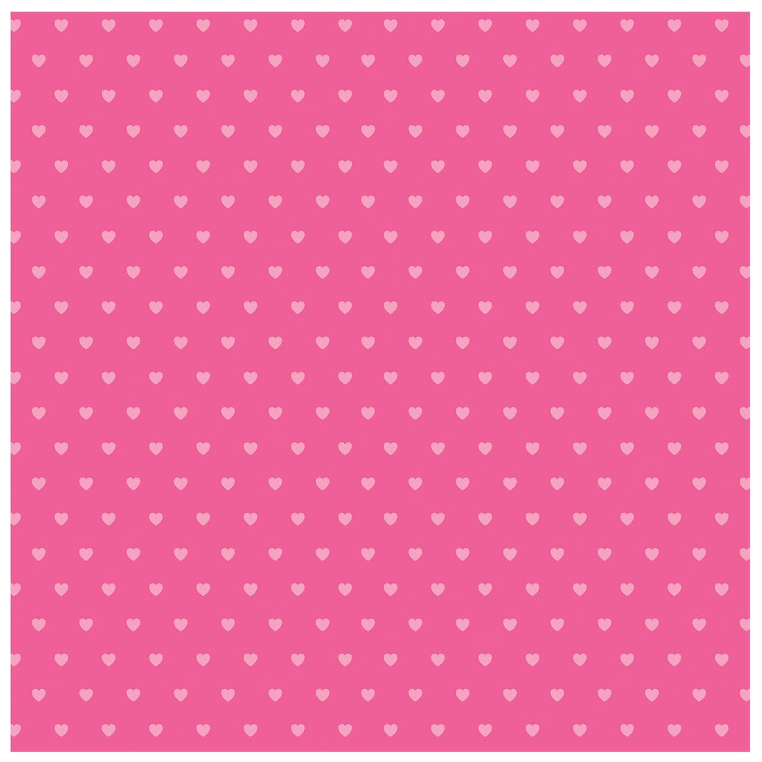 Dark Pink Hearts Cardstock / 1 Hoja de Cartulina Rosa con Corazones Papel, Hojas Sueltas Core&