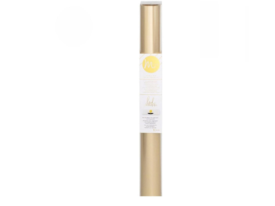 Minc Champagne Reactive Foil / Rollo de Papel Metalizado Oro Mate Foil Reactivo Heidi Swapp