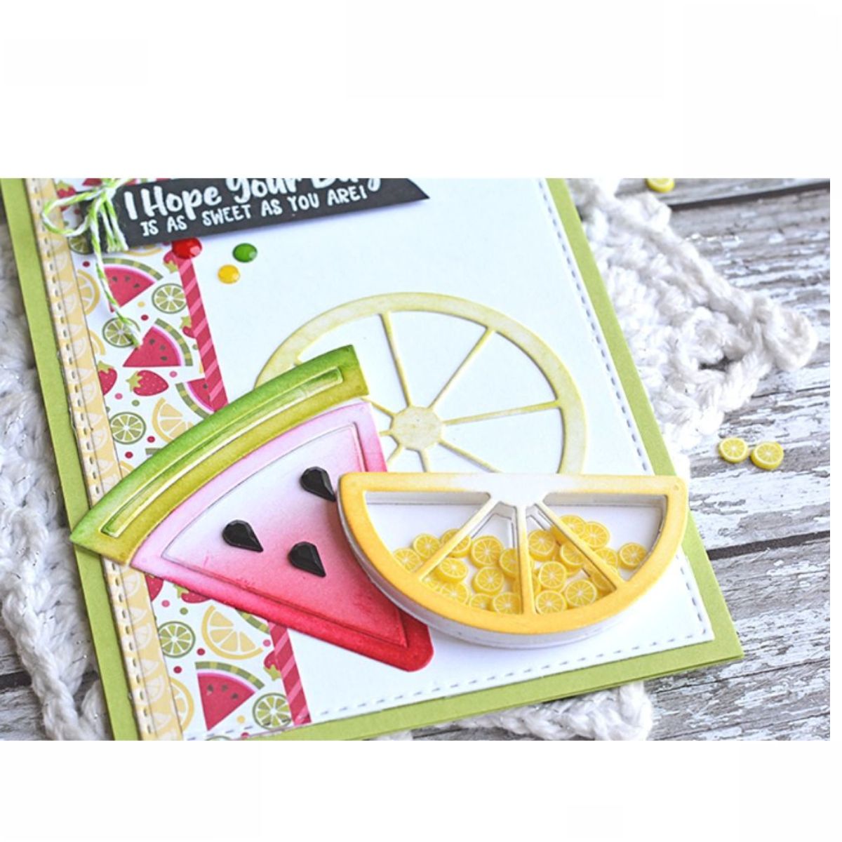 Shaker Elements Fruit Slices / Mini Frutitas Decorativas Adornos / Embellishments Dress My Craft