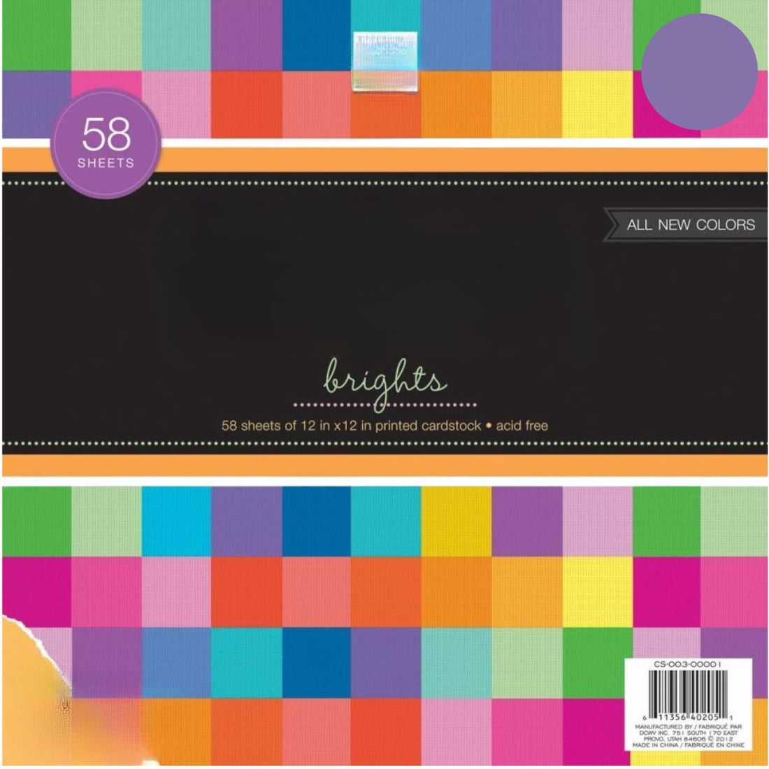 Cardstock Stack Brights / Block de Cartulina Texturizada Papel DCWV