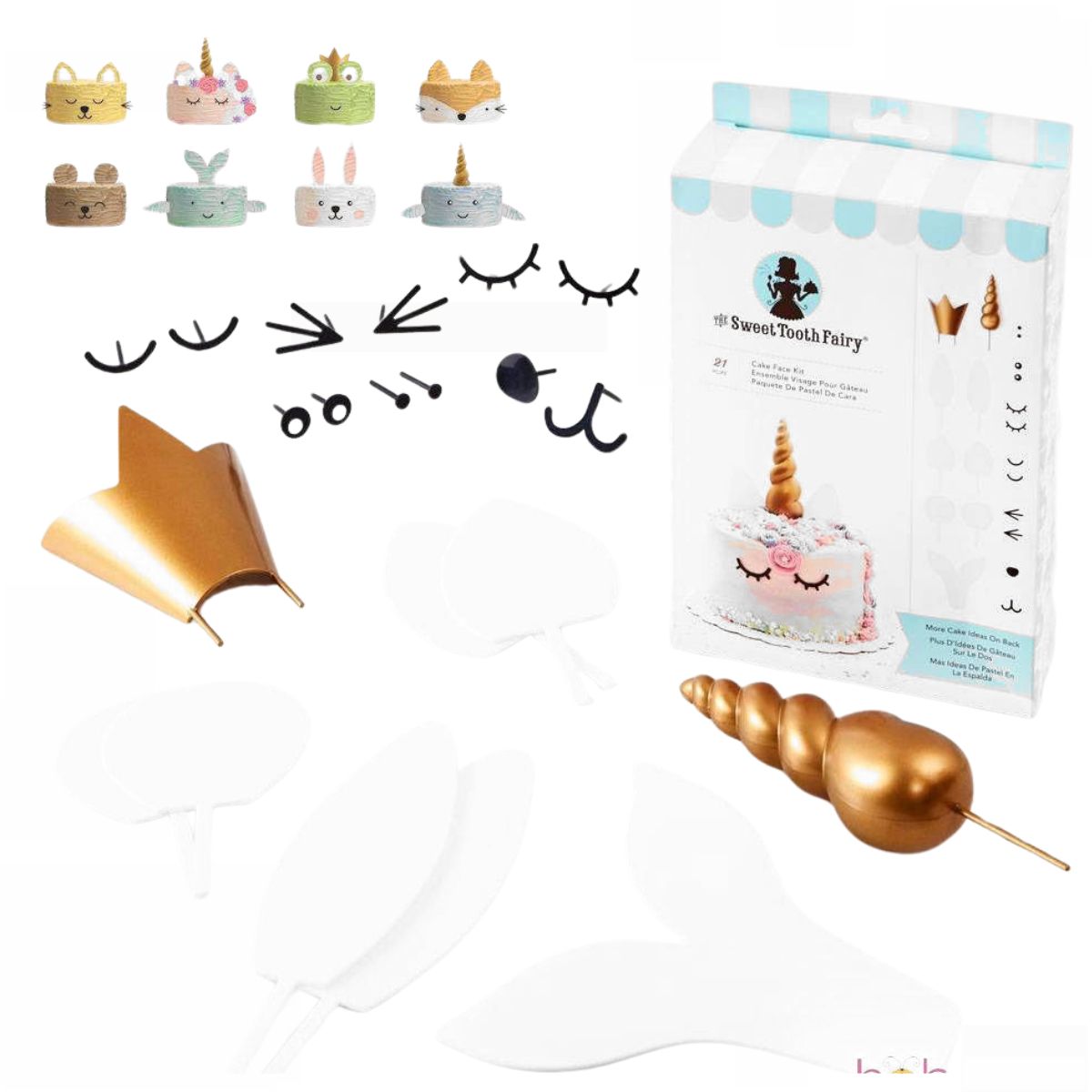 Cake Face Kit / Kit Para Decorar Pasteles Repostería Sweet Tooth Fairy