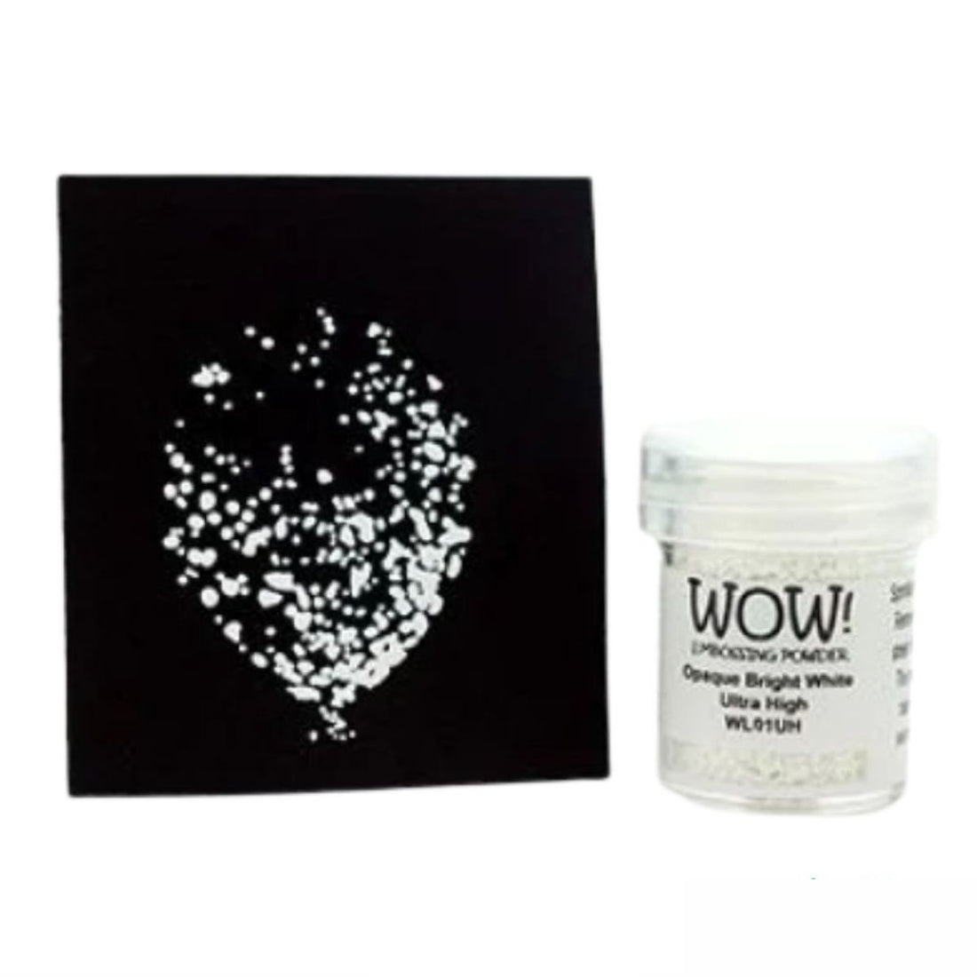 Opaque Bright White Ultra High Embossing Powder / Polvo de Embossing Blanco Ultra Realzado Polvos de Embossing Wow!