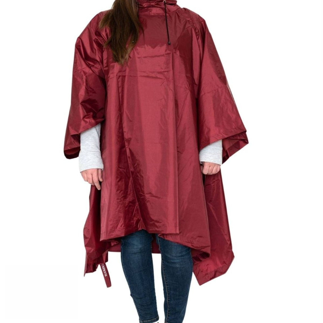 Slicker Seat Unisex Raincoat / Poncho Impermeable Rojo Regalos Slicker Seat