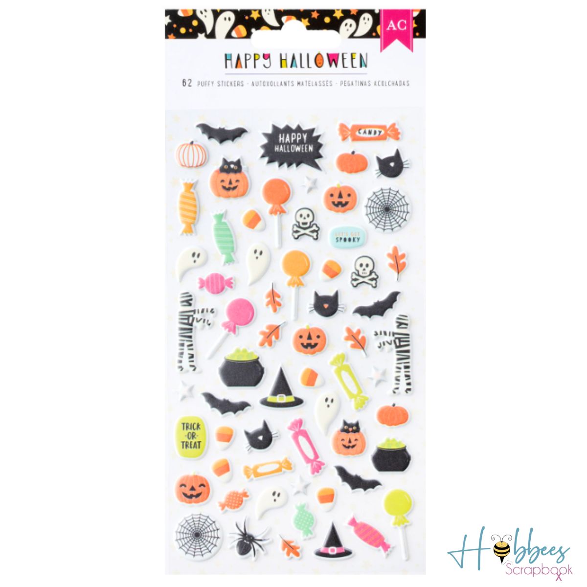 Happy Halloween Puffy Stickers / Feliz Halloween Estampas 3D Stickers American Crafts