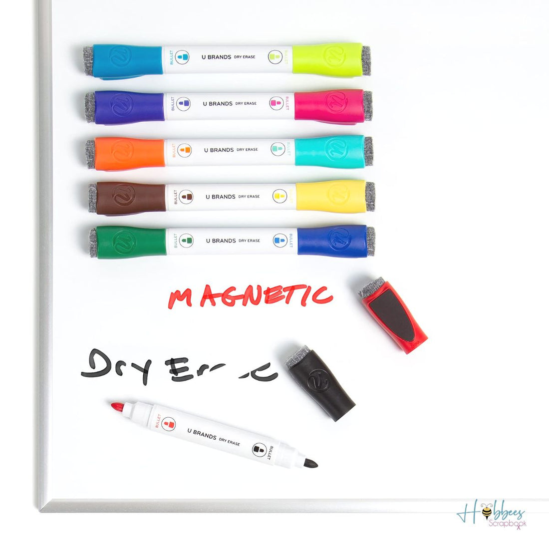 Double-Ended Dry Erase Magnetic Markers / Marcadores Borrables para Pizarrón. Marcadores &amp; Plumones U Brands