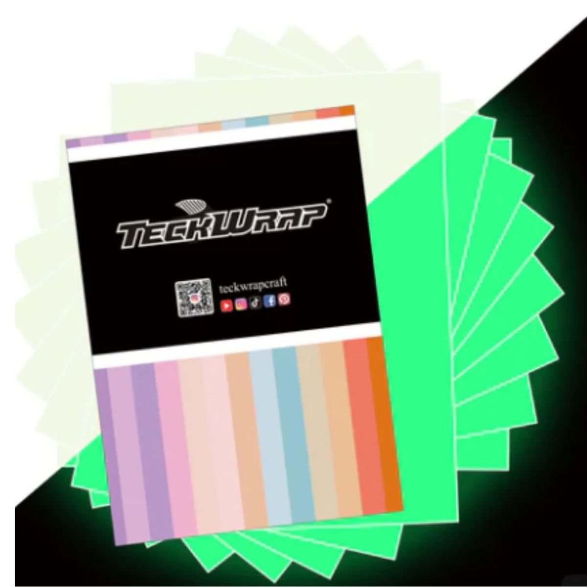 Glow in the Dark Inkjet Printable Sticker Vinyl / Vinil Adhesivo Imprimible Brilla en la Oscuridad Viniles Teckwrap