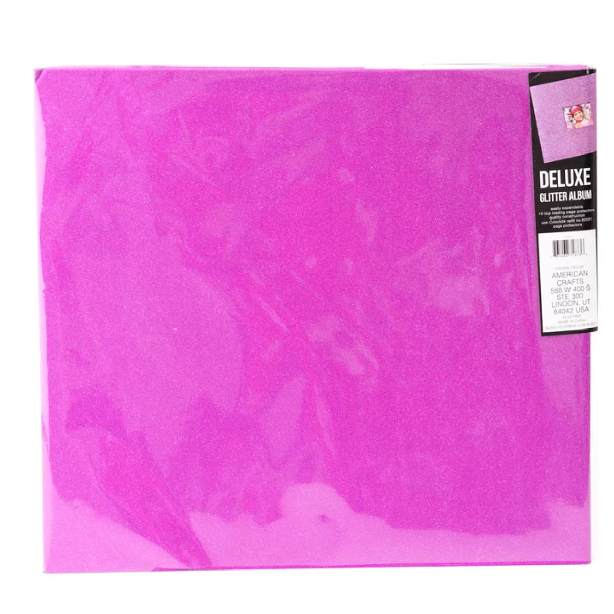 Photo Album Glitter Pink 12&quot; / Album para Fotos Rosa con Diamantina Albumes Colorbok